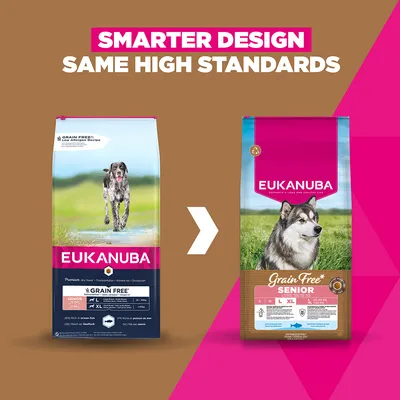 Eukanuba Grain Free Senior Large & Giant med havfisk