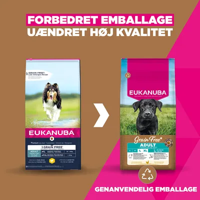 Eukanuba Grain Free Adult Large med kylling