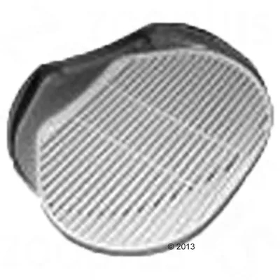 Replacement filter with horizontal and vertical slats, designed for use in a pet accessory to help trap particles and maintain cleanliness.