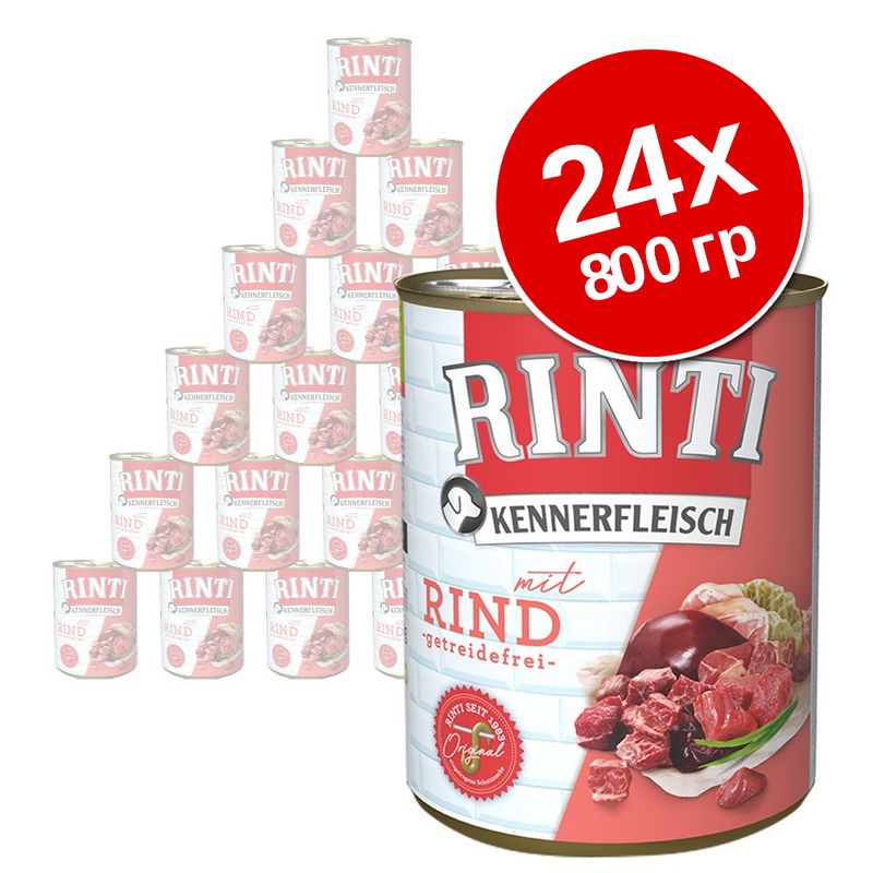 Экономупаковка RINTI Kennerfleisch 24 x 800 г