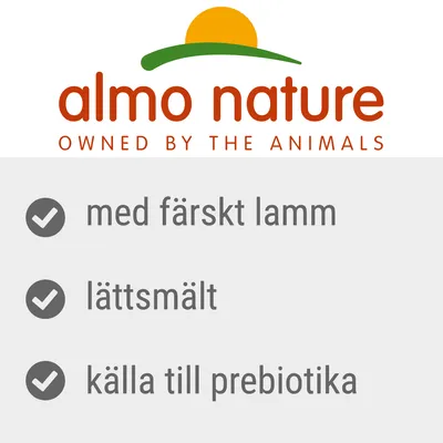 almo nature OWNED BY THE ANIMALS, med färskt lamm, lättsmält, källa till prebiotika