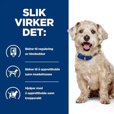 Hill's Prescription Diet w/d Diabetes Care Hundefôr med kylling