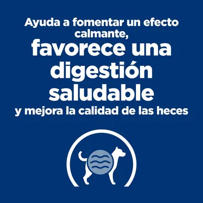 Ayuda a fomentar un efecto calmante, favorece una digestión saludable y mejora la calidad de las heces.