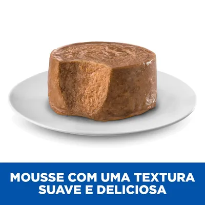 Mousse com uma textura suave e deliciosa