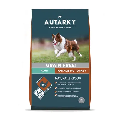 Grain free adult food, tantalising turkey flavour. Contains 40% turkey, postbiotic support, naturally hypoallergenic, no artificial flavours, colours or preservatives.