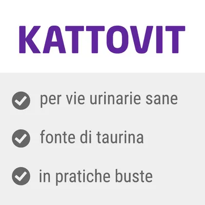 KATTOVIT, per vie urinarie sane, fonte di taurina, in pratiche buste