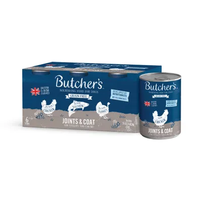 Butcher's Grain Free Joints & Coat 6 x 390g - Mixed Pack Butcher's Grain Free Joints & Coat 6 x 390g - Mixed Pack