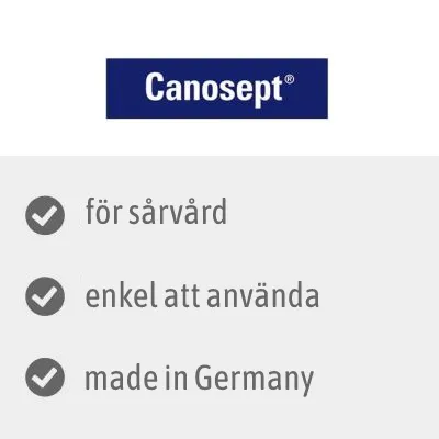 Canosept. för sårvård, enkel att använda, made in Germany