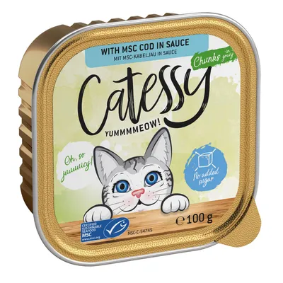 Catessy Chunks în sos cu cod MSC, 100g. Fructe de mare certificate MSC, fără adaos de zahăr.