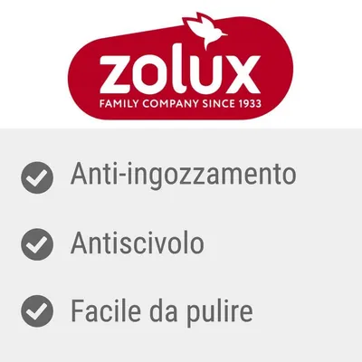 zolux FAMILY COMPANY SINCE 1933. Anti-ingozzamento, antiscivolo, facile da pulire.