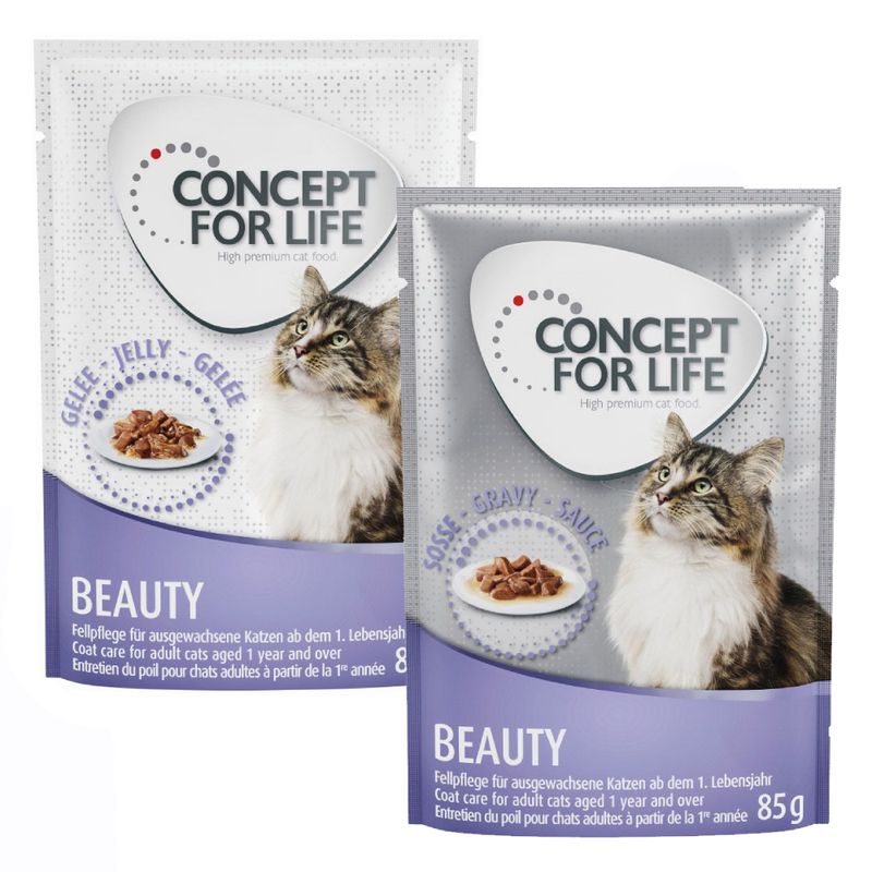 Blandat sparpack: 24 x 85 g Concept for Life gelé & sås
