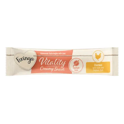 Feringa Vitality Creamy Snack, Hairball Care, Chicken mit Inulin und Flohsamenschalen. Homemade Taste begins with Love.