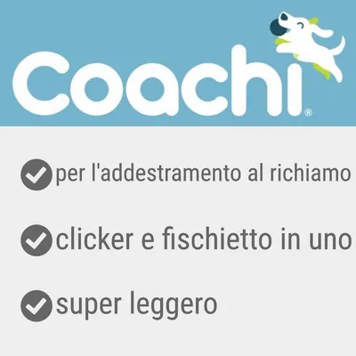 Coachi, per l'addestramento al richiamo, clicker e fischietto in uno, super leggero