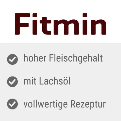 Fitmin. Высокое содержание мяса, с лососевым маслом, полноценная рецептура.
