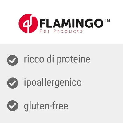 FLAMINGO Pet Products. ricco di proteine, ipoallergenico, gluten-free