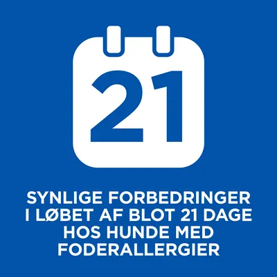 Synlige forbedringer i løbet af blot 21 dage hos hunde med foderallergier