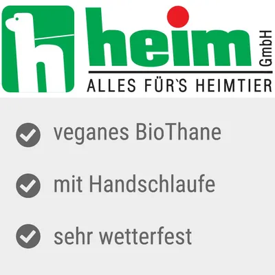 heim GmbH. Όλα για το κατοικίδιο. Vegan BioThane με θηλιά χειρός, πολύ ανθεκτικό στις καιρικές συνθήκες.
