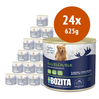 Bozita Paté 24 x 625 g Alimento umido per cani