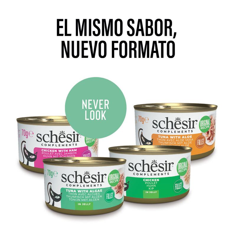 Schesir Complements Filete en gelatina 6 x 70 g