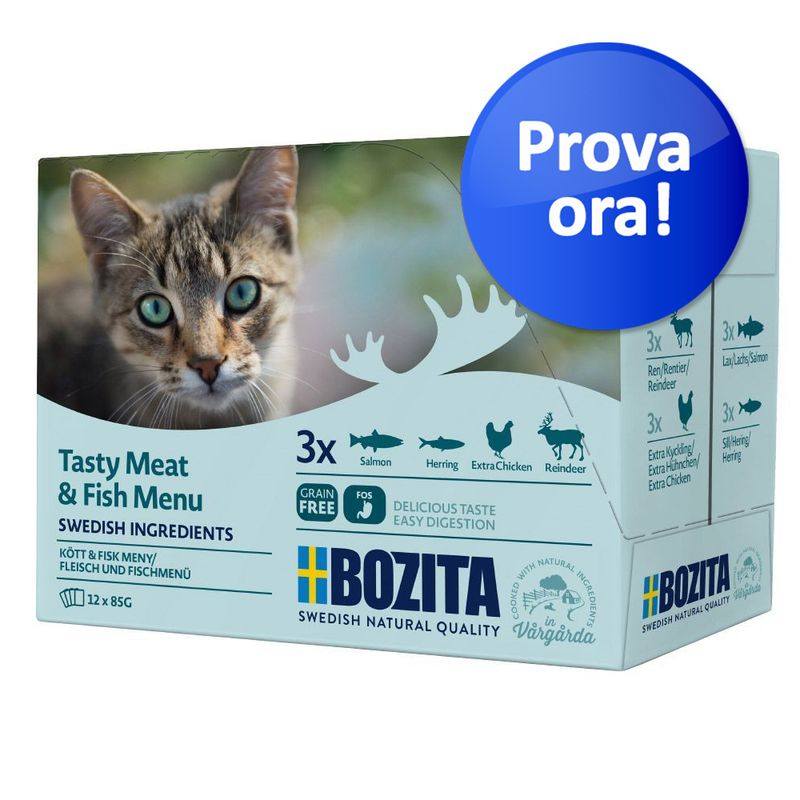 Bozita Bocconcini in salsa Buste 12 x 85 g Alimento umido per gatti