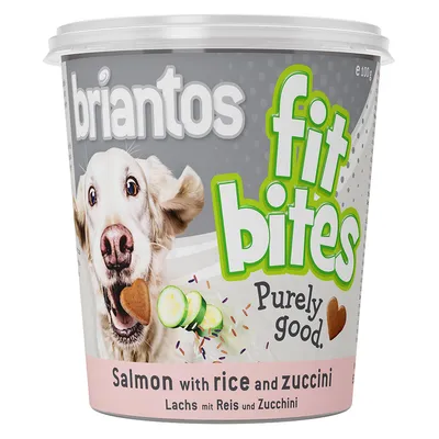 briantos fit bites, Purely good. losos s rižom i tikvicom, 100g.