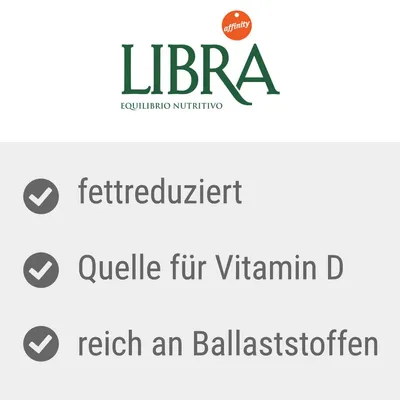 Libra de la Affinity. Conținut redus de grăsimi, sursă de vitamina D, bogat în fibre.