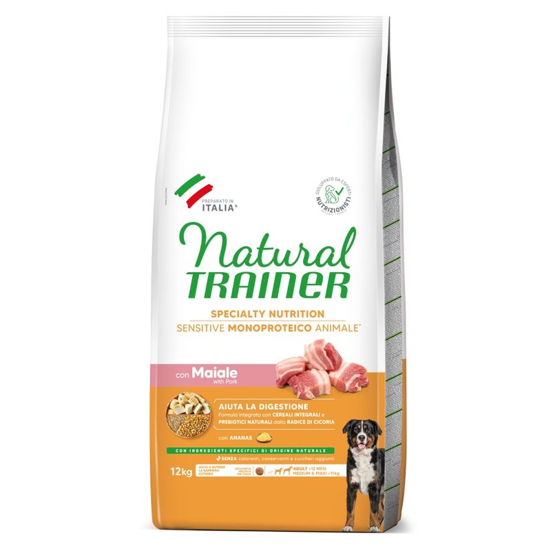 Natural Trainer Sensitive Adult Medium & Maxi con Maiale