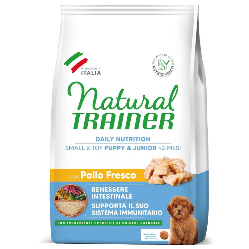 Natural Trainer Puppy & Junior Small & Toy Pollo fresco