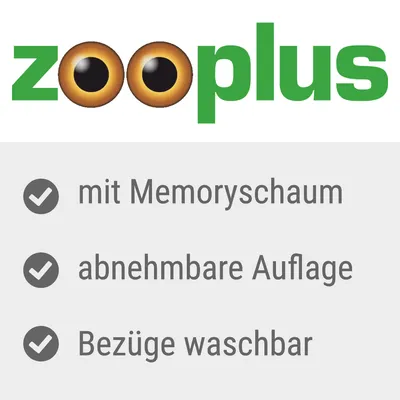Zooplus. S pamäťovou penou, snímateľná podložka, poťahy prateľné.