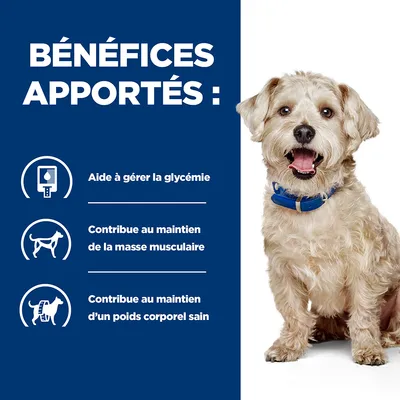 Bénéfices apportés : aide à gérer la glycémie, contribue au maintien de la masse musculaire et d’un poids corporel sain. Texte en français belge.