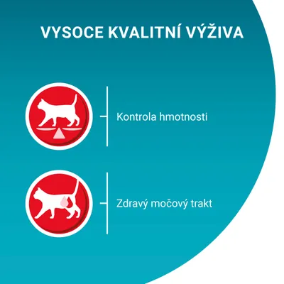 VYSOCE KVALITNÍ VÝŽIVA. Kontrola hmotnosti. Zdravý močový trakt.