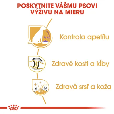 Poskytnite vášmu psovi výživu na mieru. Kontrola apetítu, zdravé kosti a kĺby, zdravá srsť a koža.