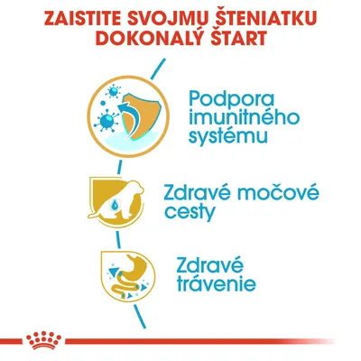 Zaistite svojmu šteniatku dokonalý štart. Podpora imunitného systému, zdravé močové cesty, zdravé trávenie.