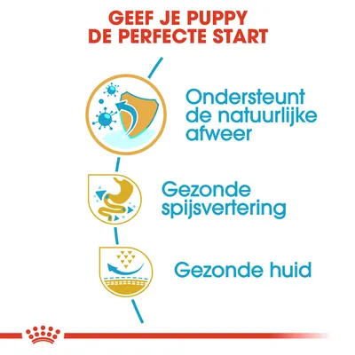 Geef je puppy de perfecte start. Ondersteunt de natuurlijke afweer, gezonde spijsvertering, gezonde huid.