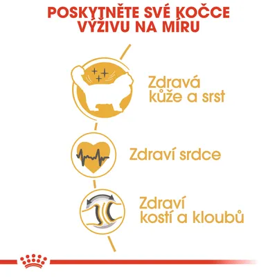 Poskytněte své kočce výživu na míru. Zdravá kůže a srst, zdraví srdce, zdraví kostí a kloubů.