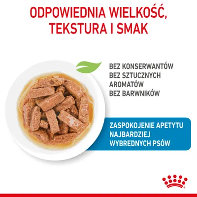Odpowiednia wielkość, tekstura i smak. Bez konserwantów, bez sztucznych aromatów, bez barwników. Zaspokojenie apetytu najbardziej wybrednych psów.