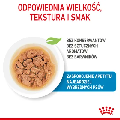 Odpowiednia wielkość, tekstura i smak. Bez konserwantów, bez sztucznych aromatów, bez barwników. Zaspokojenie apetytu najbardziej wybrednych psów.