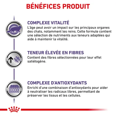 BÉNÉFICES PRODUIT : Complexe vitalité, teneur élevée en fibres, complexe d’antioxydants. Détails sur la vitalité, les fibres satiétogènes et la protection des tissus par antioxydants.