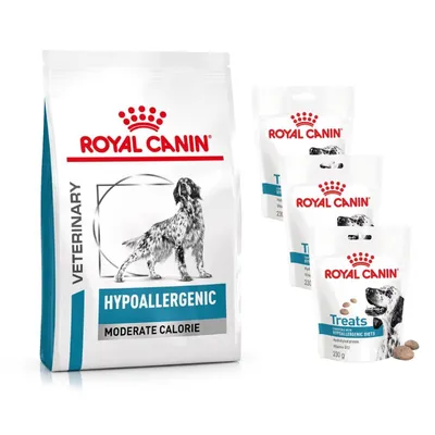 Royal Canin Vet Hypoallergenic pienso + 3 x 230 g Hypoallergenic Snacks ¡gratis!
