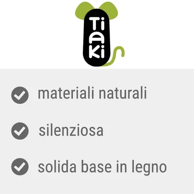 Tiaki, materiali naturali, silenziosa, solida base in legno