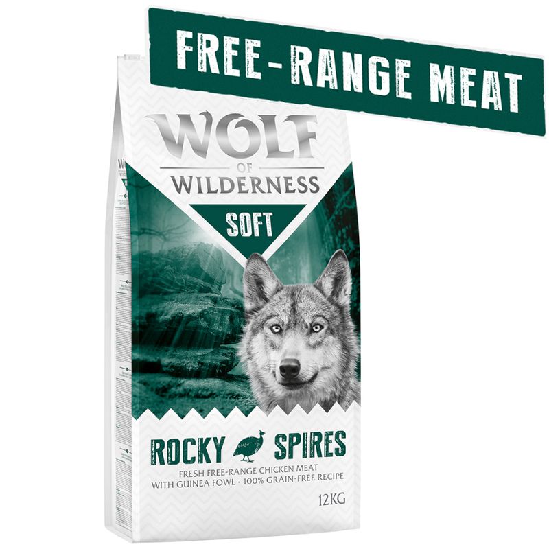 Wolf of Wilderness Soft Rocky Spires poulet, pintade - sans céréales