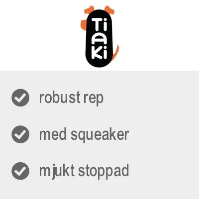 Tiaki. robust rep, med squeaker, mjukt stoppad