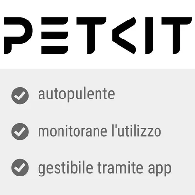 PETKIT, autopulente, monitorane l'utilizzo, gestibile tramite app