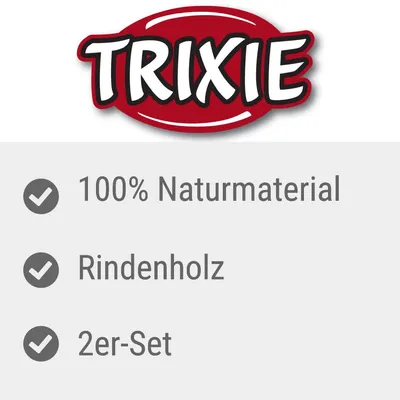 Trixie. 100% Naturmaterial, Rindenholz, 2er-Set (teksti saksaksi).
