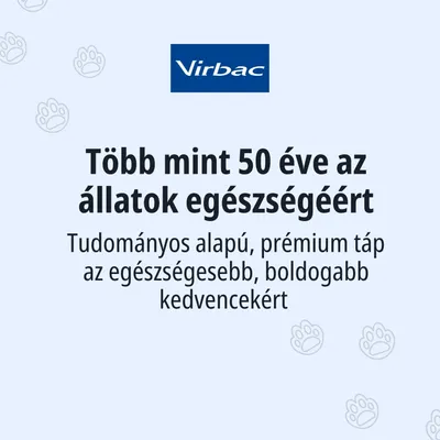 Virbac. Több mint 50 éve az állatok egészségéért. Tudományosan megalapozott prémium eledel egészségesebb, boldogabb háziállatok számára. Virbac. Több mint 50 éve az állatok egészségéért. Tudományosan megalapozott prémium eledel egészségesebb, boldogabb háziállatok számára.