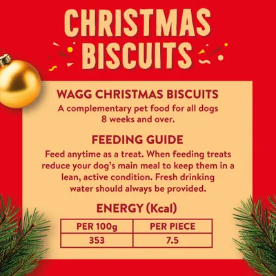 Wagg Christmas Biscuits Treats - 450g Wagg Christmas Biscuits Treats - 450g