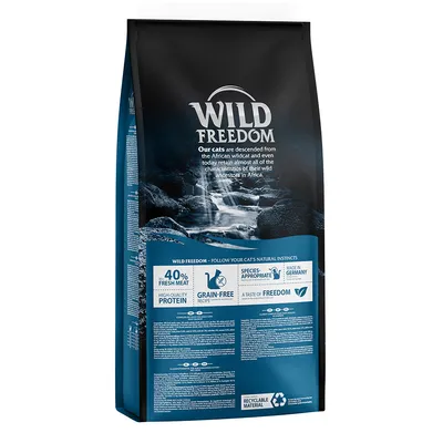 Wild Freedom hrană pentru pisici, 40% carne proaspătă, fără cereale, fabricat în Germania, material reciclabil, rețetă adaptată speciei.