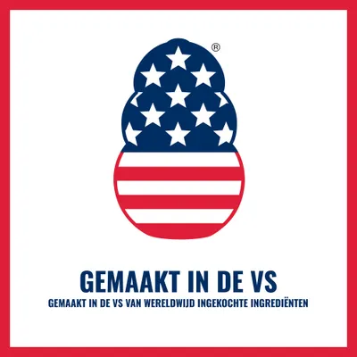 Gemaakt in de VS van wereldwijd ingekochte ingrediënten.