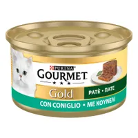 Gourmet Gold Pate 24 x 85 g natvoer voor katten - Konijn