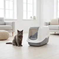 Savic Nestor macska WC - Szett: zöld / fehér toalett+ + 2 db csereszűrő + 12db Bag it Up Maxi alátét